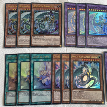 SDCB-EN041/42/43/44/46 Crystal Beast 15 Card Core Holo Crystal Bond Yugioh (back)
