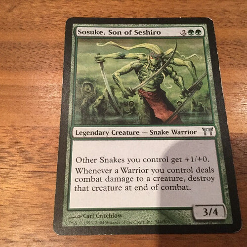 Sosuke, Son of Seshiro - Champions of Kamigawa Excellent Magic MTG