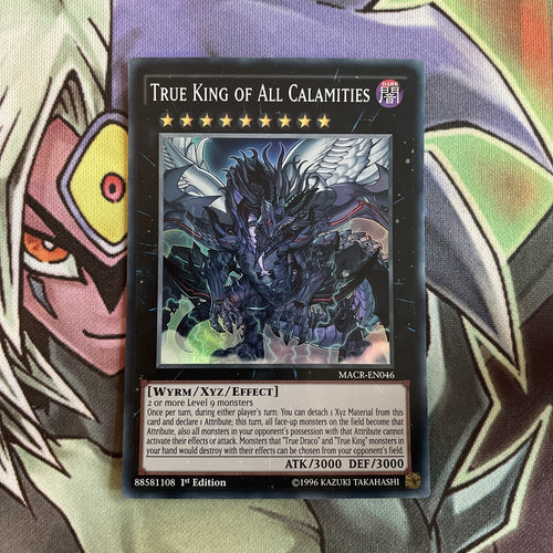 MACR-EN046 True King Of All Calamities Super Rare 1st Edition NM Yugioh Card