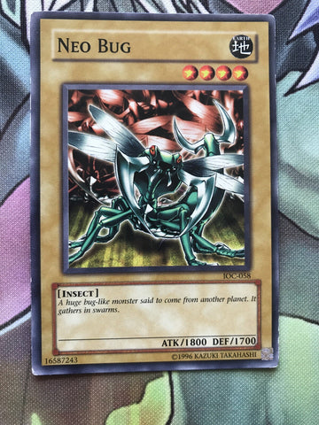 IOC-058 Neo Bug 1st Edition LP Condition Yugioh Card