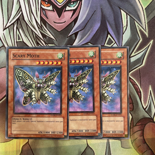 ANPR-EN023 x3 Scary Moth Common Excellent Condition Yugioh