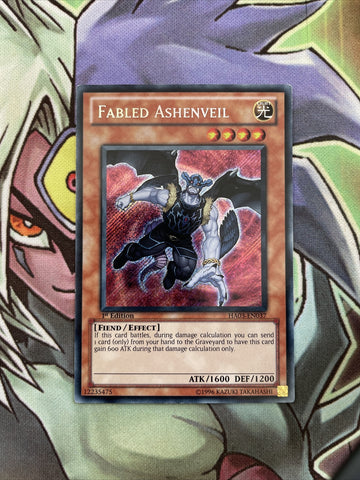 HA03-EN037 Fabled Ashenveil Secret Rare 1st Edition NM Yugioh Card