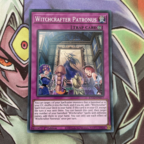 ETCO-EN077 Witchcrafter Patronus Super Rare 1st Edition NM Yugioh Card