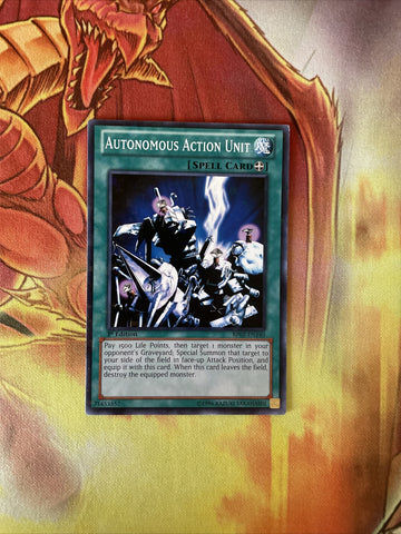 BP02-EN140  Autonomous Action Unit Mosaic Foil/Holo see pics 1st Edition Yugioh