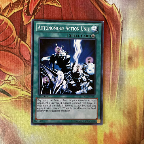 BP02-EN140  Autonomous Action Unit Mosaic Foil/Holo see pics 1st Edition Yugioh