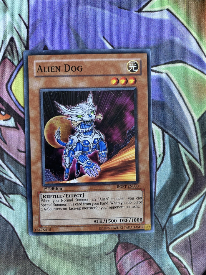 RGBT-EN033 Alien Dog Common 1st Edition NM Yugioh Card
