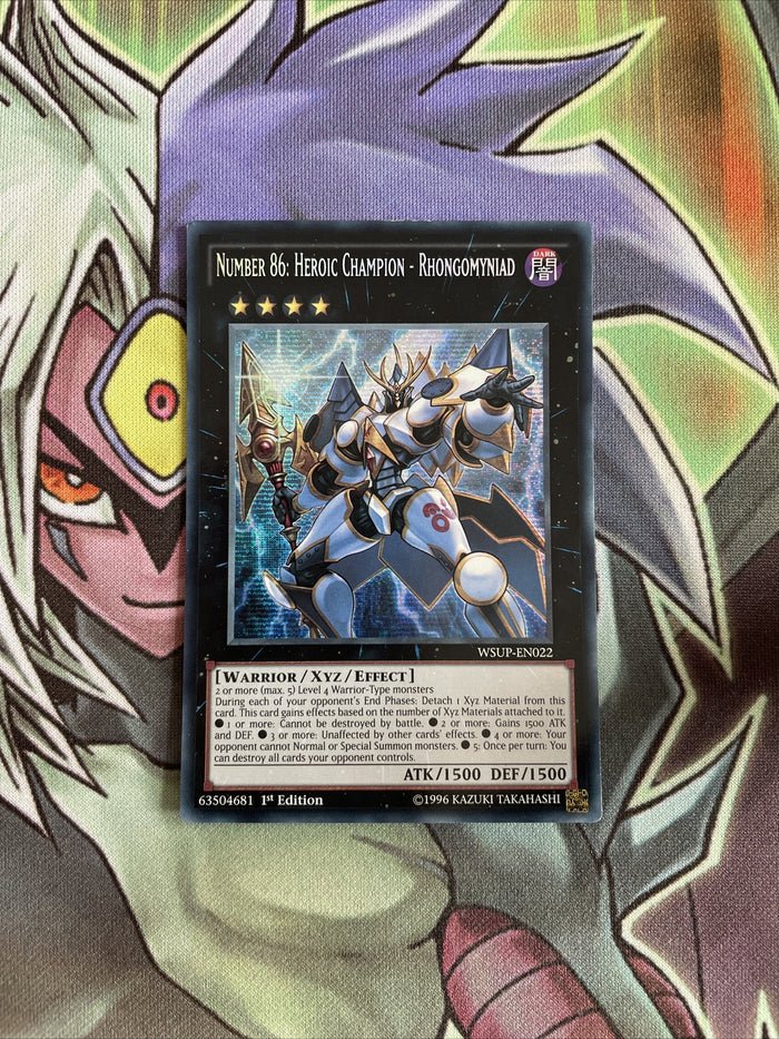 WSUP-EN022 Number 86 Heroic Champion - Rhongomyniad 1st Edition NM Yugioh Card