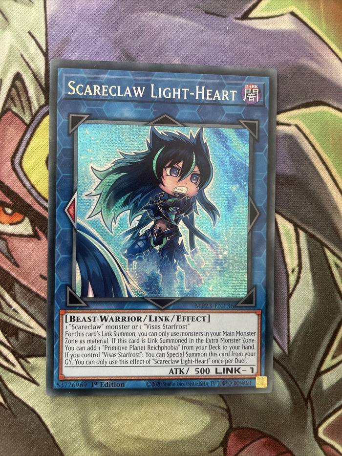 MP23-EN136 Scareclaw Light-Heart Secret Rare 1st Edition NM Yugioh Card