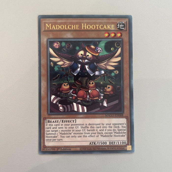 MAGO-EN068 YuGiOh - Madolche Hootcake- Rare - Near Mint