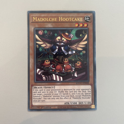 MAGO-EN068 YuGiOh - Madolche Hootcake- Rare - Near Mint