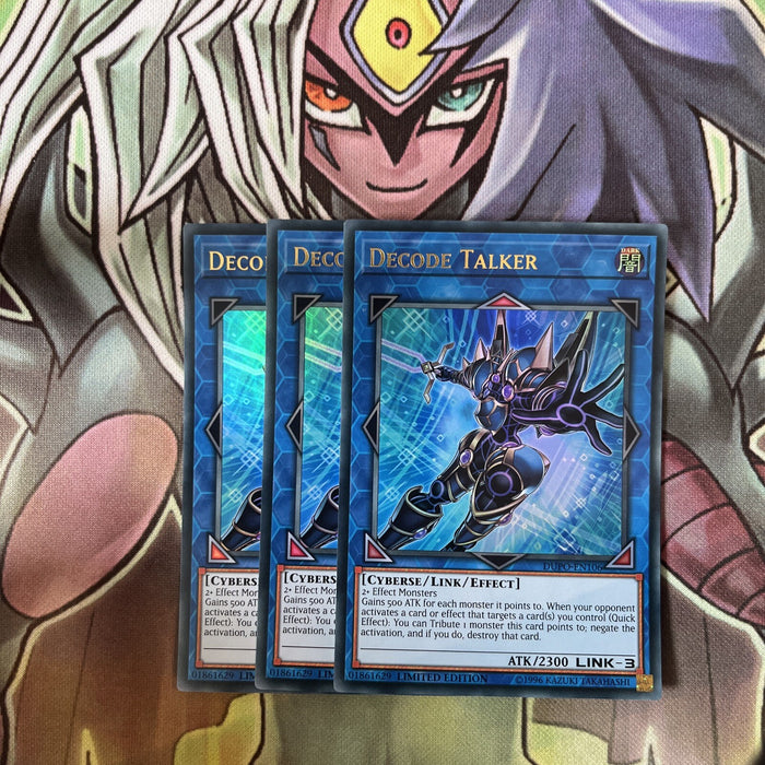 DUPO-EN106 x3 Decode Talker Ultra Rare Excellent Condition Yugioh