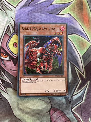 OP12-EN004 Gren Maju Da Eiza Super Rare 1st Edition NM Yugioh Card