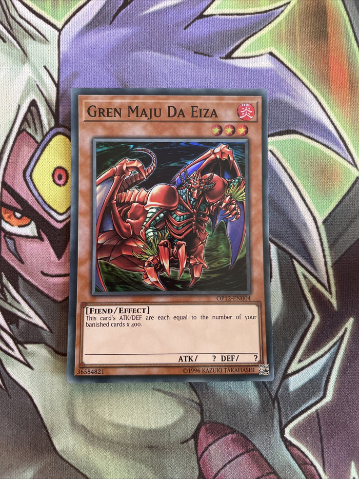 OP12-EN004 Gren Maju Da Eiza Super Rare 1st Edition NM Yugioh Card