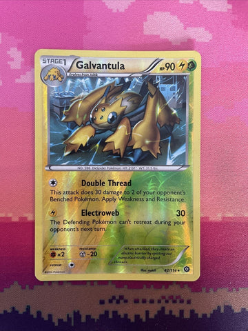 Pokemon Card Galvantula Steam Siege Reverse Holo Rare 42/114 Near Mint