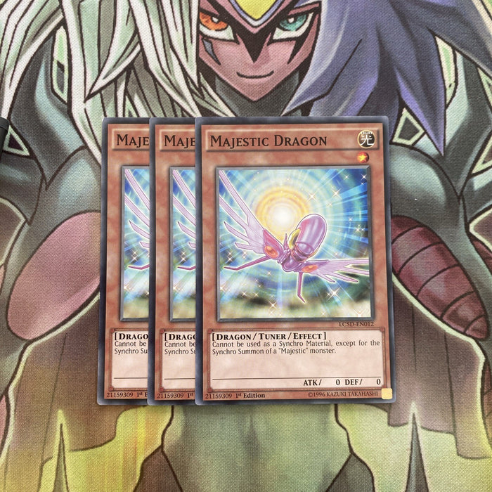 LC5D-EN012 x3 Majestic Dragon Common Excellent Condition Yugioh