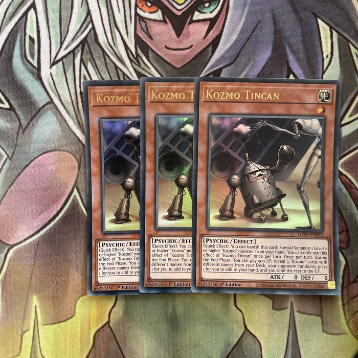 GFTP-EN085 x3 Kozmo Tincan Ultra Rare Excellent Condition Yugioh