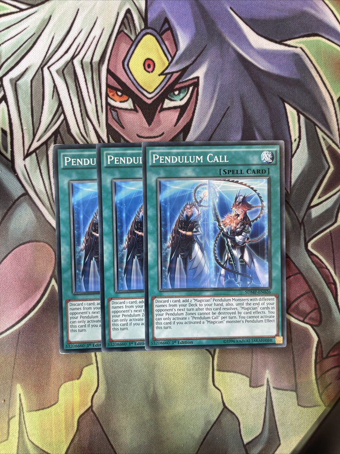 SDMP-EN026 x3 Pendulum Call Common Excellent Condition Yugioh