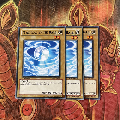 SDLS-EN008 Yugioh Mystical Shine Ball x3 Playset
