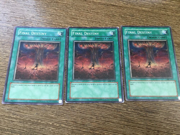 MRL/SRL/DB1 YuGiOh Card - 3x Final Destiny Varying Sets
