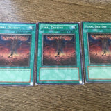 MRL/SRL/DB1 YuGiOh Card - 3x Final Destiny Varying Sets