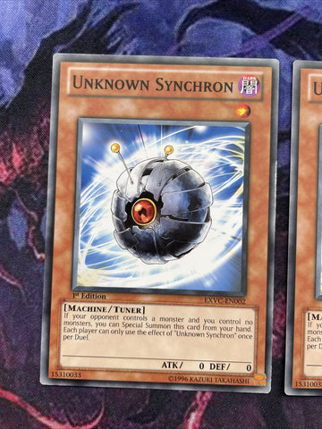 EXVC-EN002 x3 Unknown Synchron - Common - 1st Edition Yugioh (back)