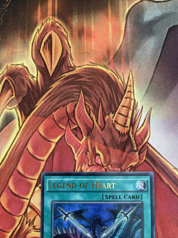 DRL3-EN046 YuGiOh Card - Legend of Heart 1st Ed. Ultra Rare (back)