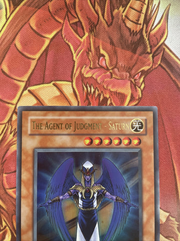 AST-006 The Agent Of Judgment-Saturn 1st Edition Ultra Rare Yugioh Card (back)