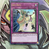 MP20-EN137 Get Out! Ultra Rare 1st Edition Near Mint Yugioh Card