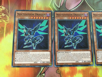 ETCO-EN007 3 X Yugioh  Noctovision Dragon- 1ST ED - COMMON - NM (back)