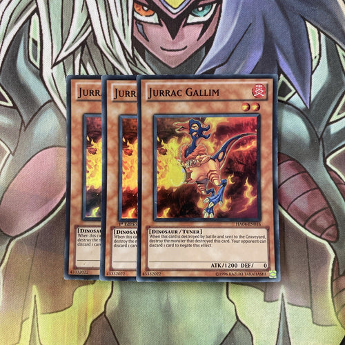 HA04-EN016 x3 Jurrac Gallim Super Rare Excellent Condition Yugioh