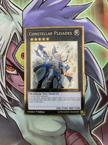 PGL3-EN066 Constellar Pleiades Gold Rare 1st Edition NM Yugioh Card