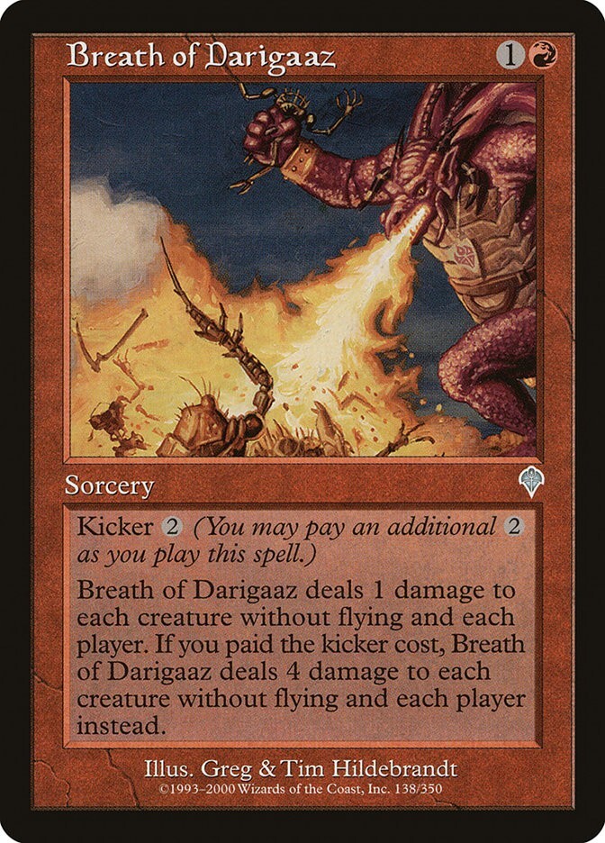 Breath Of Darigaaz - Invasion Excellent Magic MTG