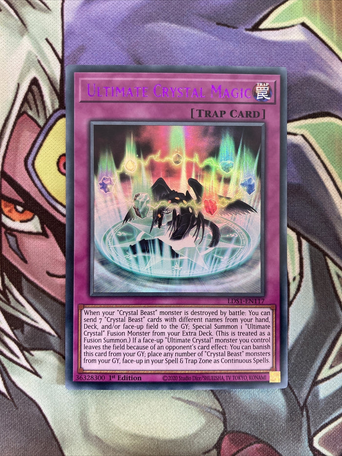 LDS1-EN117 Ultimate Crystal Magic Purple Ultra Rare 1st Edition NM Yugioh Card