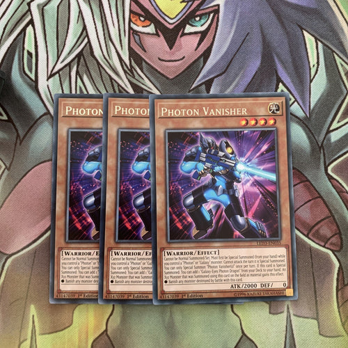 LED3-EN035 x3 Photon Vanisher Rare Excellent Condition Yugioh