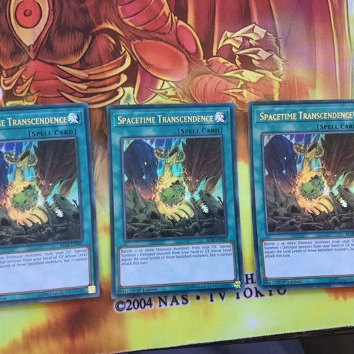 BLLR-EN029 YUGIOH CARD 3 X SPACETIME TRANSCENDENCE -ULTRA
