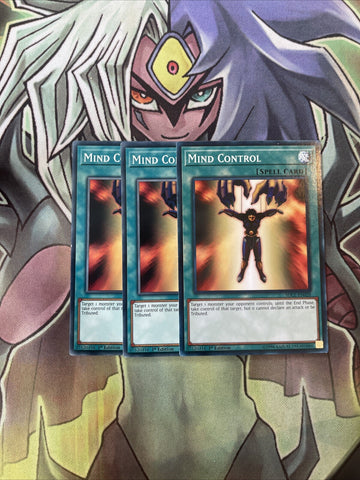 SDCL-EN028 x3 Mind Control Common Excellent Condition Yugioh