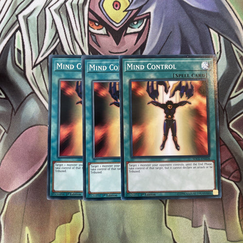 SDCL-EN028 x3 Mind Control Common Excellent Condition Yugioh