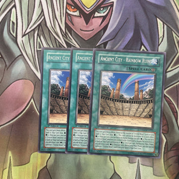 DP07-EN017 x3 Ancient City - Rainbow Ruins Rare Excellent Condition Yugioh