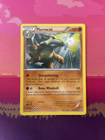 Pokemon Card Marowak Breakthrough Rare 78/162 Near Mint