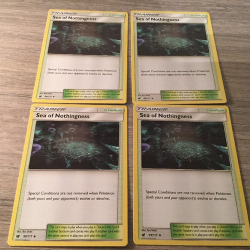 Pokemon Sea of Nothingness x4 - 99/111 Crimson Invasion - Trainer Cards Playset!