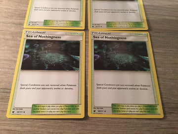 Pokemon Sea of Nothingness x4 - 99/111 Crimson Invasion - Trainer Cards Playset! (back)