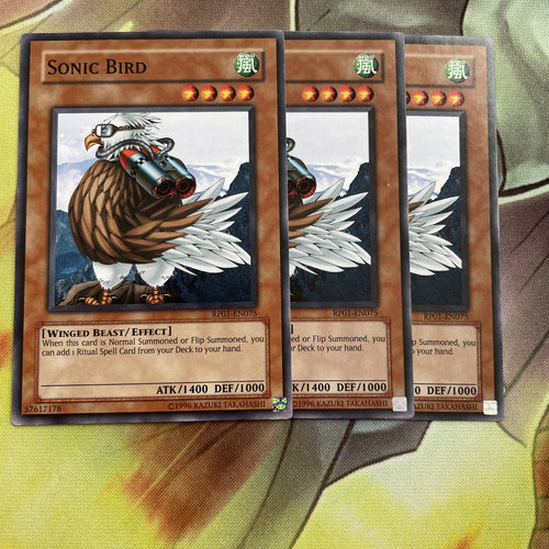 RP01-EN075 3x Common Sonic Bird Yugioh