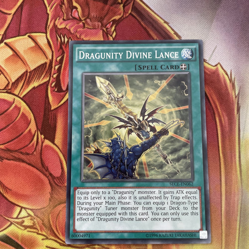 SECE-EN062 Dragunity Divine Lance Common 1st Edition Mint Yugioh! Card