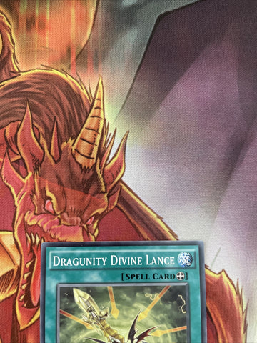SECE-EN062 Dragunity Divine Lance Common 1st Edition Mint Yugioh! Card (back)