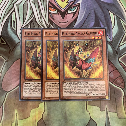 LTGY-EN034 x3 Fire King Avatar Garunix Common Excellent Condition Yugioh