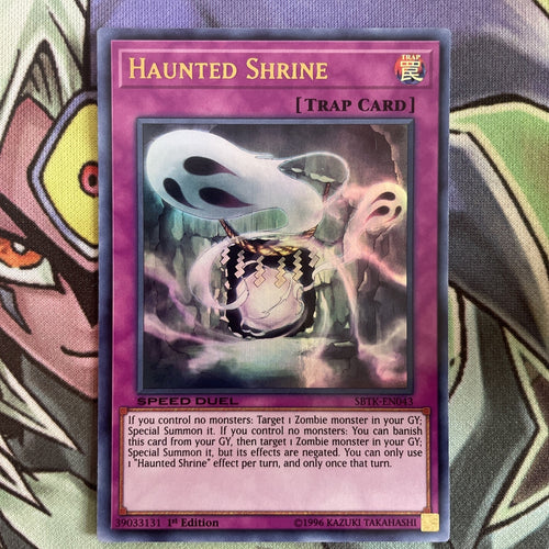 SBTK-EN043 Haunted Shrine Ultra Rare Speed Duel NM Yugioh Card