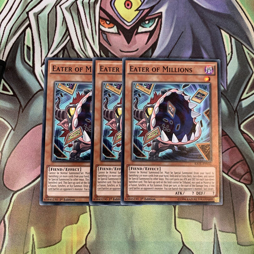 RATE-EN032 x3 Eater of Millions Common Excellent Condition Yugioh