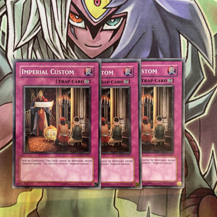 ANPR-EN067 x3 Imperial Custom Common Excellent Condition Yugioh