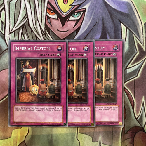ANPR-EN067 x3 Imperial Custom Common Excellent Condition Yugioh