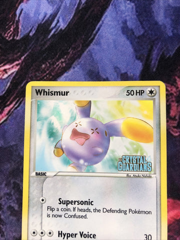 Pokemon Reverse Foil Card : Whismur 69/100 (Ex Crystal Guardians) Excellent Cond (back)